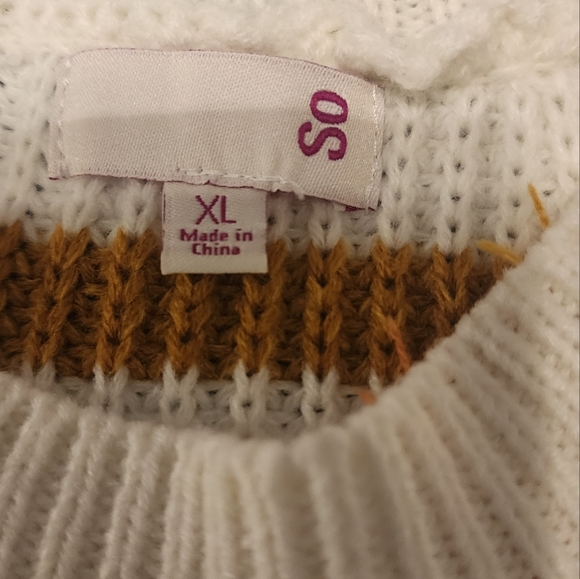 SO Women's Stripped Long-sleeved Sweater - Picture 13 of 14